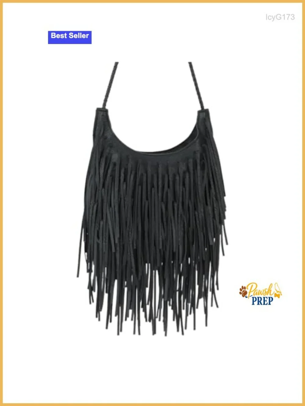 Boho Fringe Crossbody Hobo Bag for Women PU Leather Western Purse